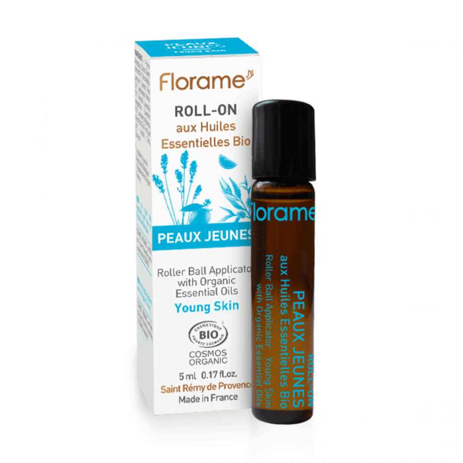 Florame Young Skin ORG Essential Oil with Roller Ball Application 5ml