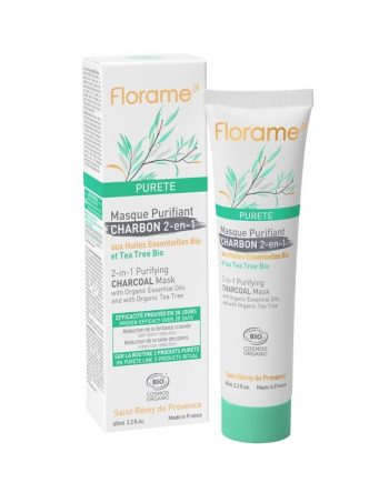 Florame 2 in 1 Purifying Charcoal Mask 65ml